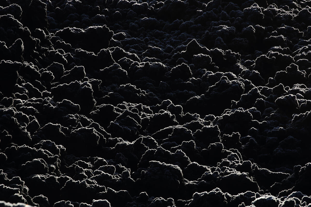 frost on lava, Teide, Tenerife